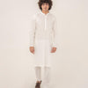 White Cotton Cambric Casual Kurta