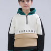 BOYS COLOR BLOCK HOODED TOP