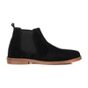 Black Suede Cow Leather Chelsea Boots