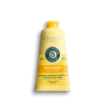 L'Occitane Lustrous Hair Mask 20ml-SOS Shine - Mmall