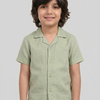 Cuban Collar Mint Shirt