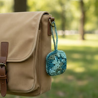 Crochet Square Bag Charm & AirPods Case Accessory Gulyarn