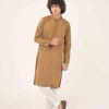 Tropical Yarn Dyed Mustard Kurta