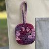 Crochet Square Bag Charm & AirPods Case Accessory