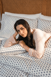 Indigo Medallion Percale Duvet Cover Set – view 3
