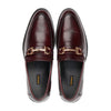 St-05-Maroon Cow Leather Horse Bit Formal Loafer Style In Rubber Sole