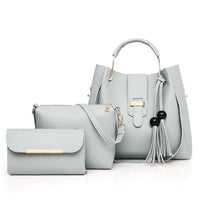 Alexa 3 Pcs Grey women's crossbody bag in grey by Bag X