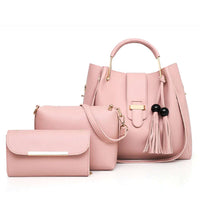 Alexa 3 Pcs Pink women's crossbody bag in pink by Bag X