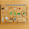 Animal Birds And Kids Name Puzzle [Mf-117]