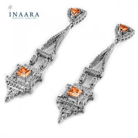 Earrings - Crystal Orange