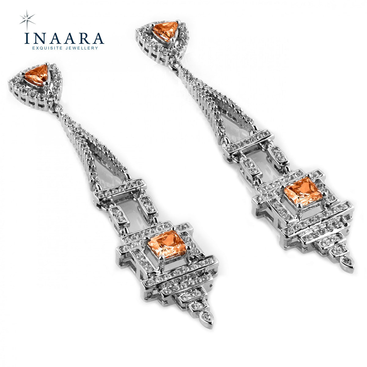 Earrings - Crystal Orange