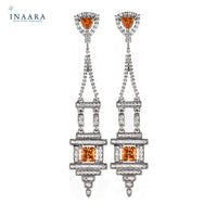 Earrings - Crystal Orange