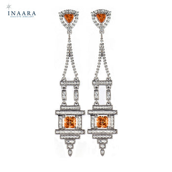 Earrings - Crystal Orange