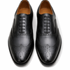 R-Brogue Royal Black Brogue Laced Shoe