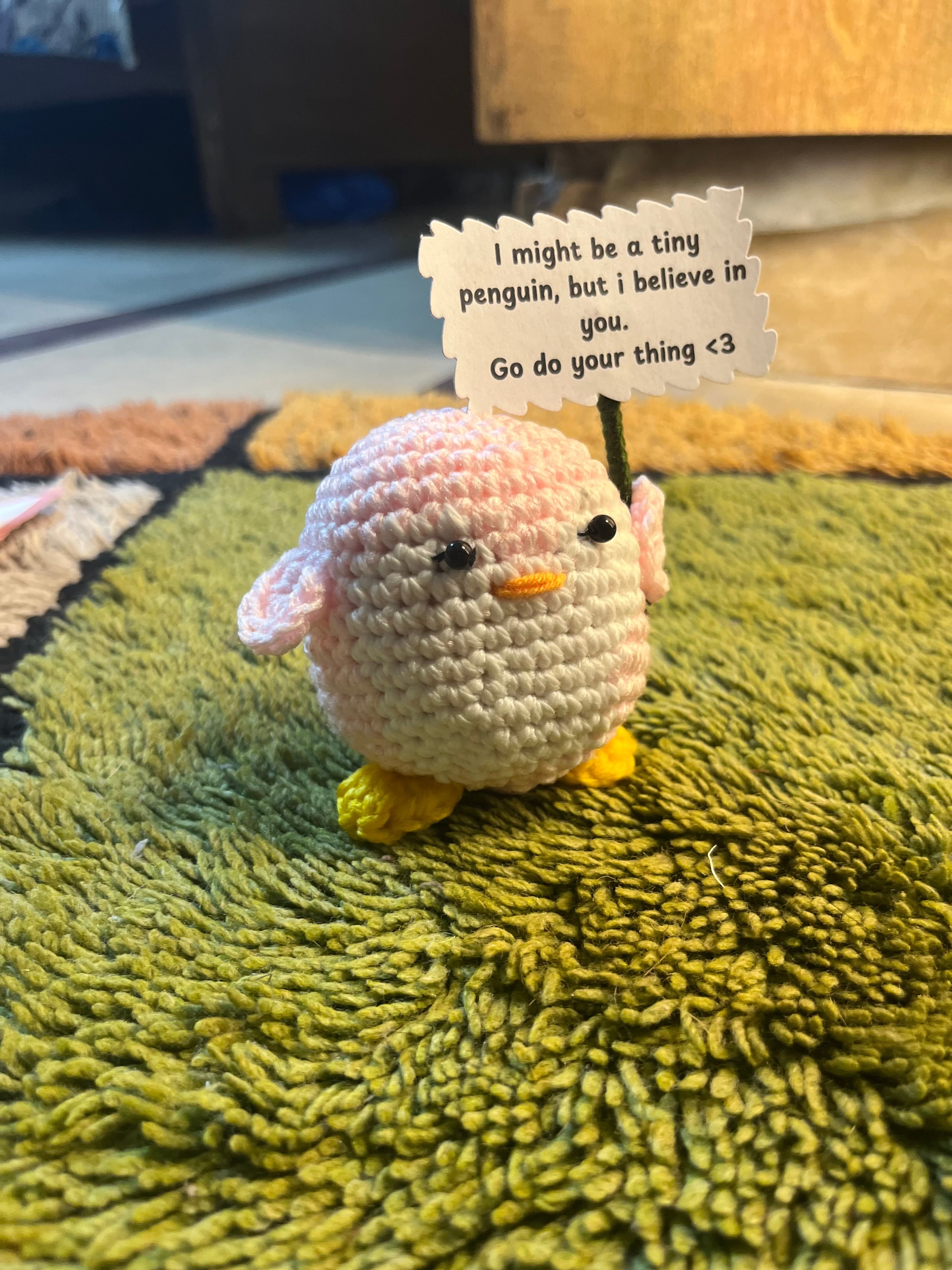 Crochet Positive Penguin 