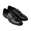 Black Rubber Sole Cow Leather Formal