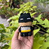 Crochet Batman Keychain | Handmade Amigurumi DC Comics Superhero Charm