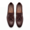 802-Brown Royal Tassel Brown Soft Leather Loafers