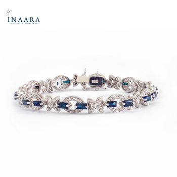 Sapphire Baguette Bracelet