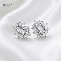 Baguette Flower Earrings