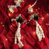 Crochet Rose Bridal Gajra Set