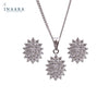 Oval Cluster Pendant Set