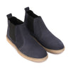 Blue Suede Chelsea Boots