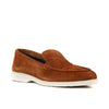 Camel Loafers With White Sole