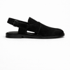 Cl-04 Black Suede Peshawari Chappal