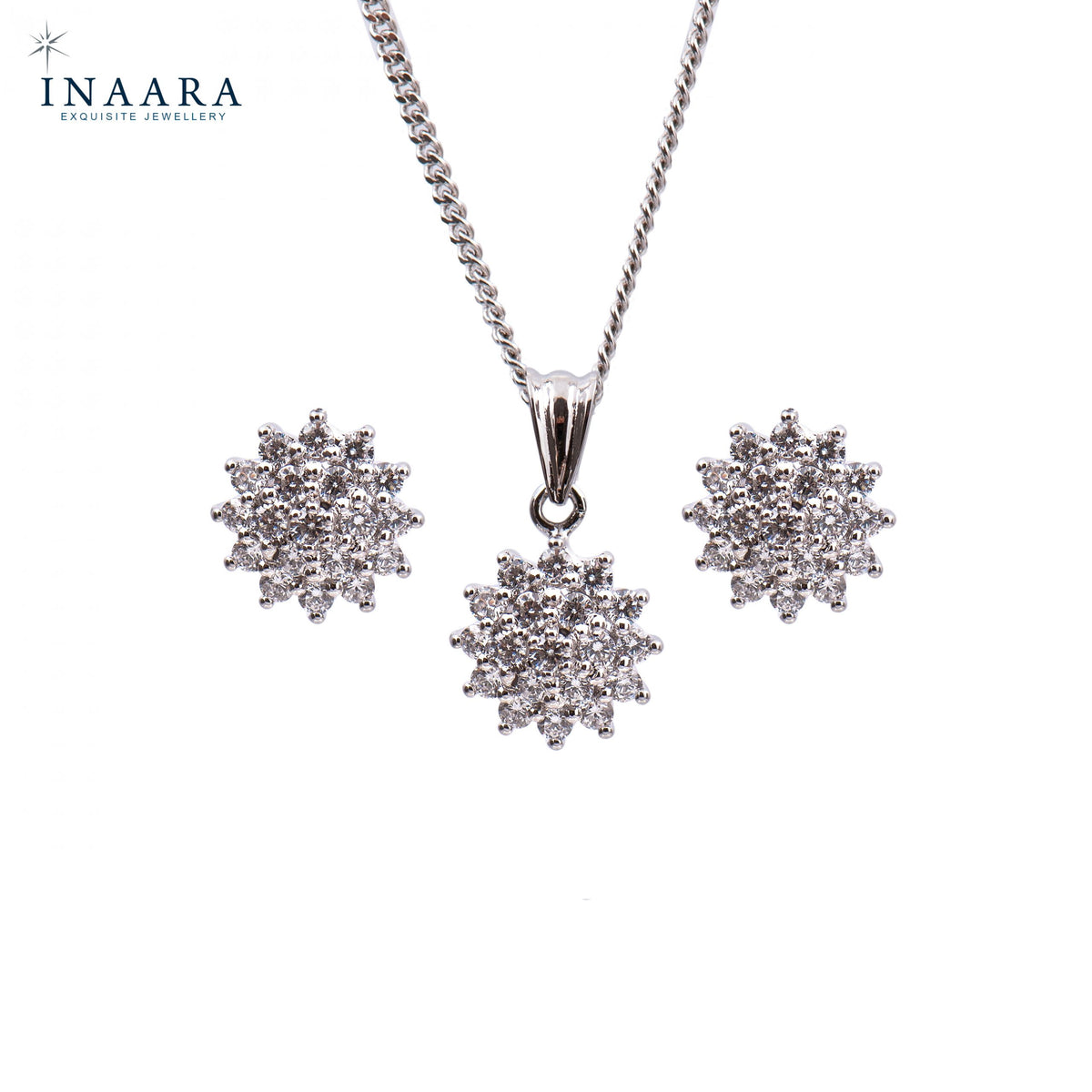 Round Cluster Pendant Set
