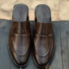 Brown Mule Style Pure Cow Leather Shoe