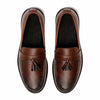 St-10-Brown Loafers With Patina Finish