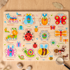 Colorful Wooden Peg Board Puzzles [WT-1373]