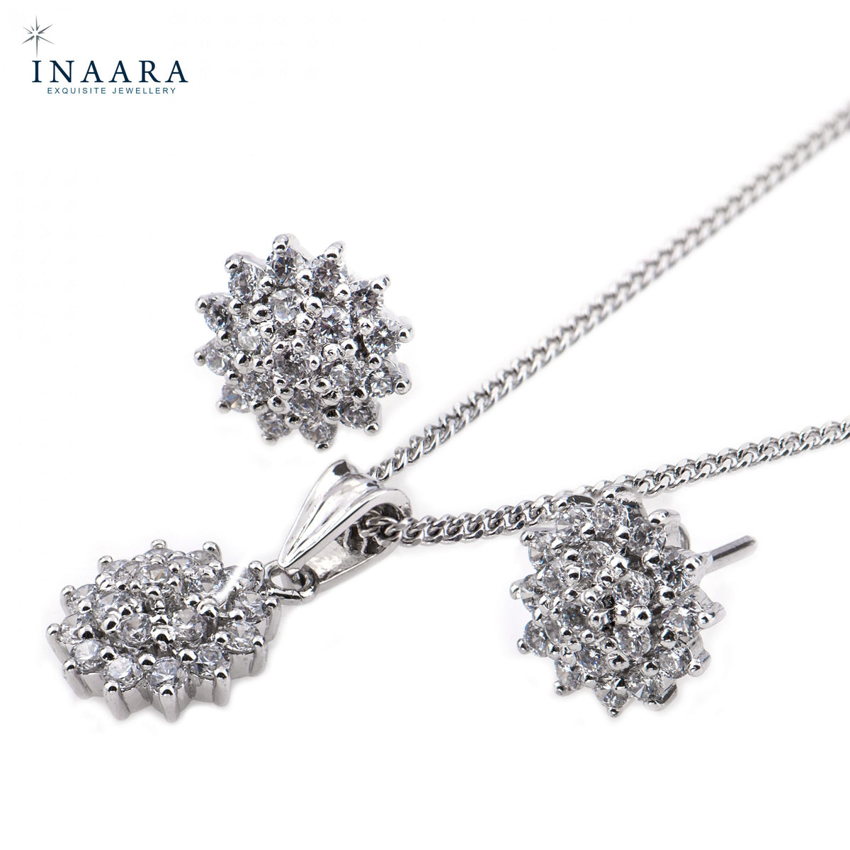 Round Cluster Pendant Set