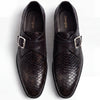 2011-S Black Snake Embossed Cow Leather Formal