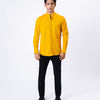 Men Ban Collar Casual Shirt