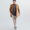 Men Slim Fit Long Coat