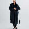 Ladies Fur Collar Long Coat
