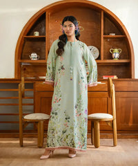 Printed Silk Lawn Kaftaan - Kross Kulture 