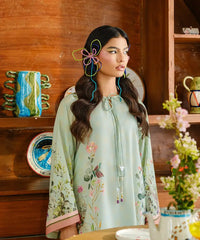 Printed Silk Lawn Kaftaan - Kross Kulture 