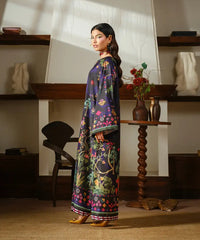 Printed Silk Lawn Kaftaan - Kross Kulture 