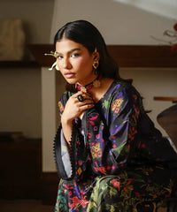 Printed Silk Lawn Kaftaan - Kross Kulture 