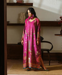 Printed Silk Lawn Kaftaan - Kross Kulture 