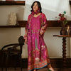 Printed Silk Lawn Kaftaan