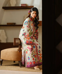 Printed Silk Lawn Kaftaan - Kross Kulture 