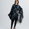 Ladies Striped Cape Shawl