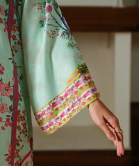 Printed Silk Lawn Kaftaan - Kross Kulture 