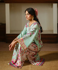 Printed Silk Lawn Kaftaan - Kross Kulture 