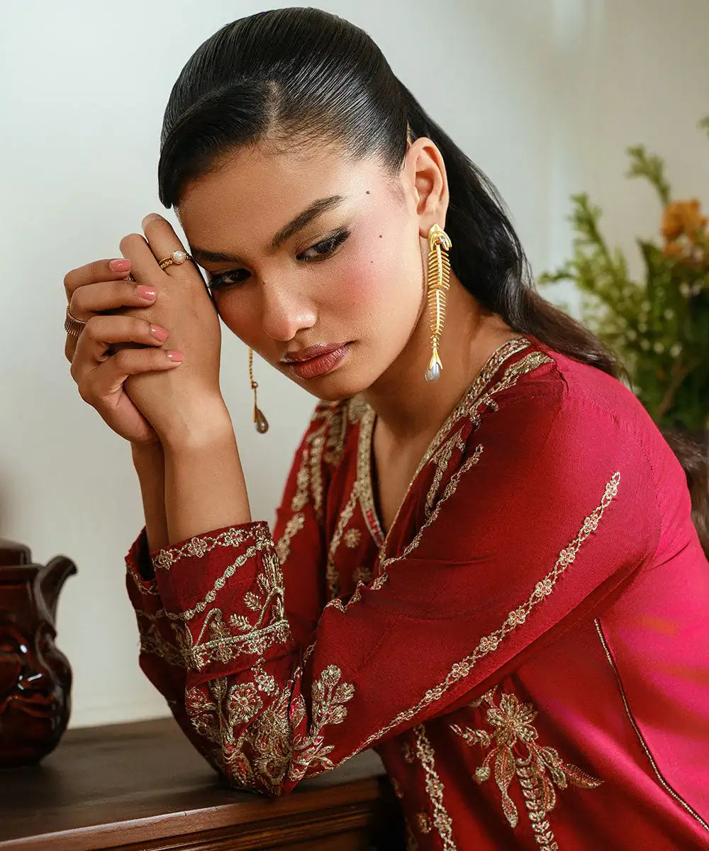 Embroidered Yarn Dyed Shirt - Kross Kulture 