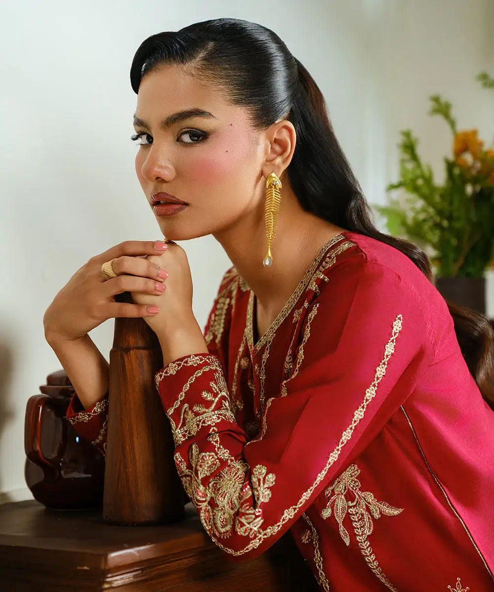 Embroidered Yarn Dyed Shirt - Kross Kulture 